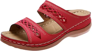 2025 Womens Sandals For Summer And Spring Comfortable Trendy Wedge Platform Arch Support Wide Width Flip Flops
