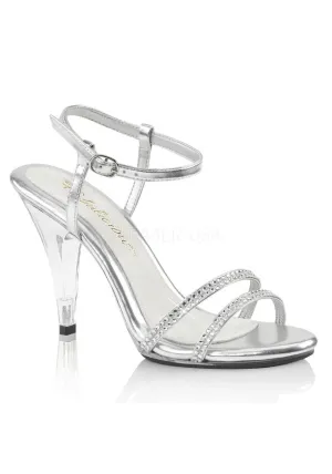 4" Heel, 1/8" PF Strappy Ankle Strap Sandal