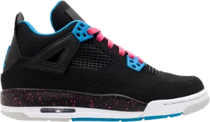 Air Jordan 4 Retro GS 'Black Vivid Pink'