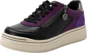 Alegria Women's Averie Zipper Platform Tennis Shoes