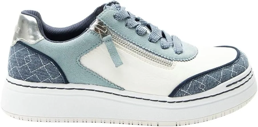 Alegria Women's Averie Zipper Platform Tennis Shoes