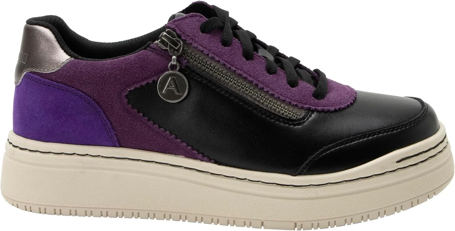 Alegria Women's Averie Zipper Platform Tennis Shoes