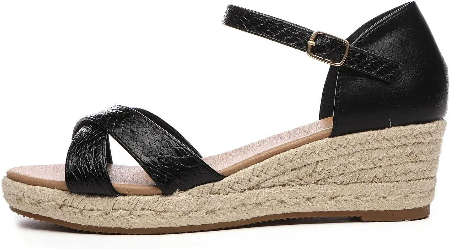 Alexis Leroy Summer Ankle Strap Comfort Sole Open Toe Flat Women's Sandals