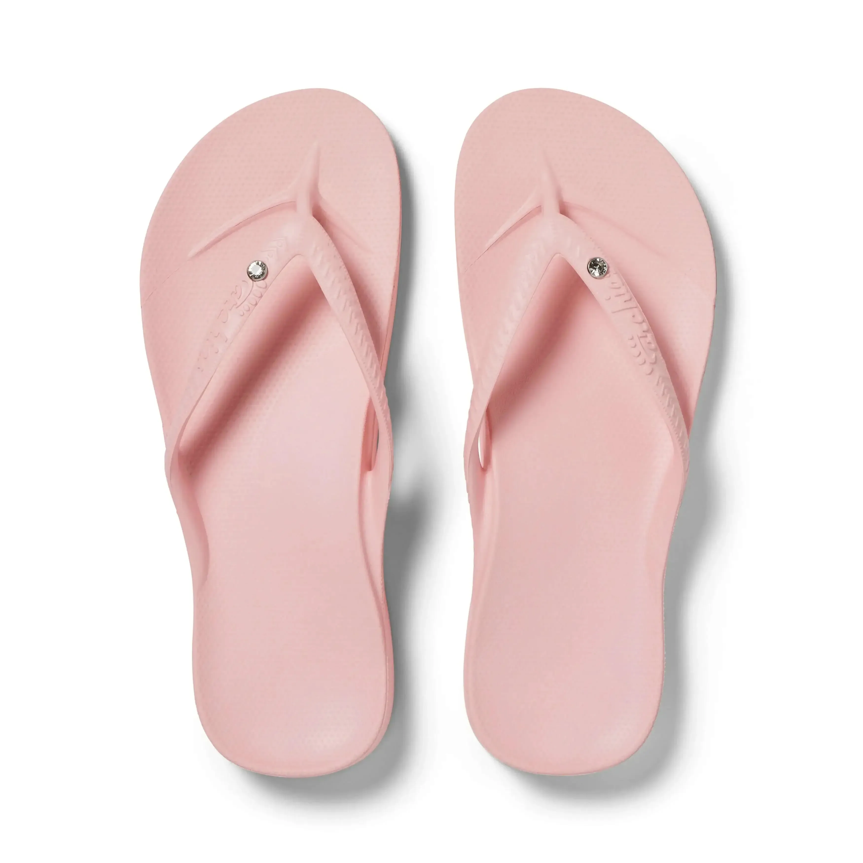 Archies Arch Support Thongs Crystal Pink