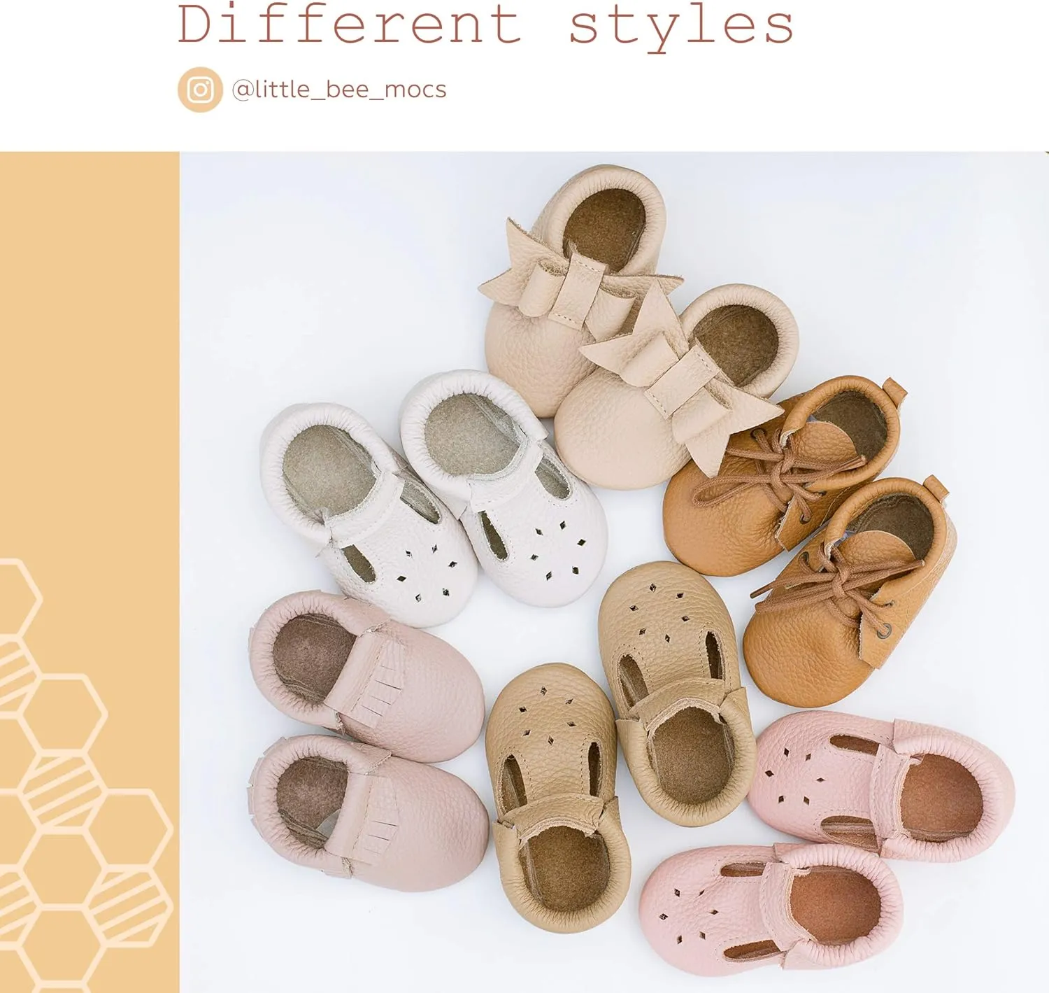 Baby Girl Shoes Moccasins with Bow (Italian Leather) Soft Sole for Girls | Crib, Infants, Babies, Toddlere, Newborn, Walking