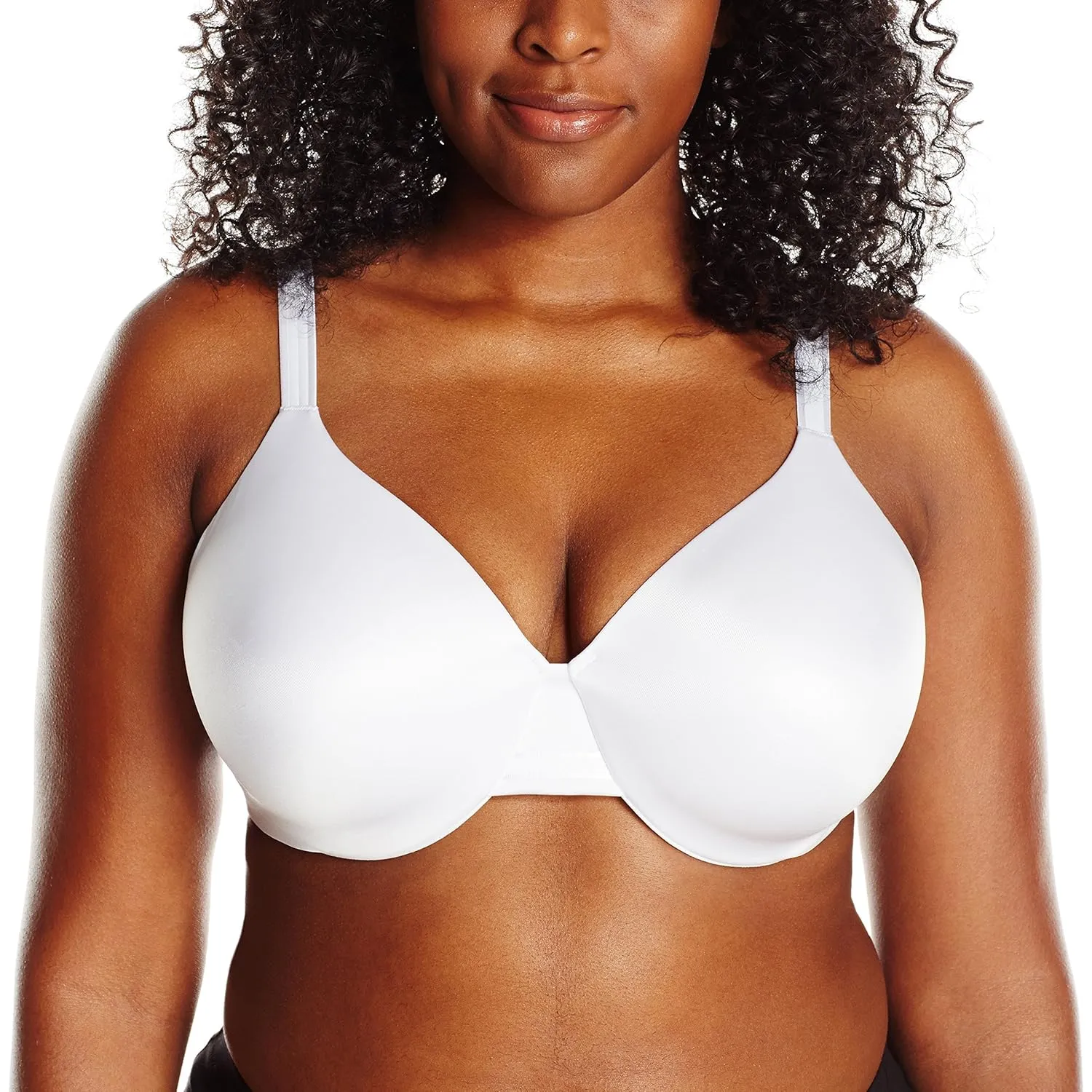 Bali Womens One Smooth U Underwire Bra, Smoothing & Concealing Full-coverage Df3w11 Bras, White, 40D US