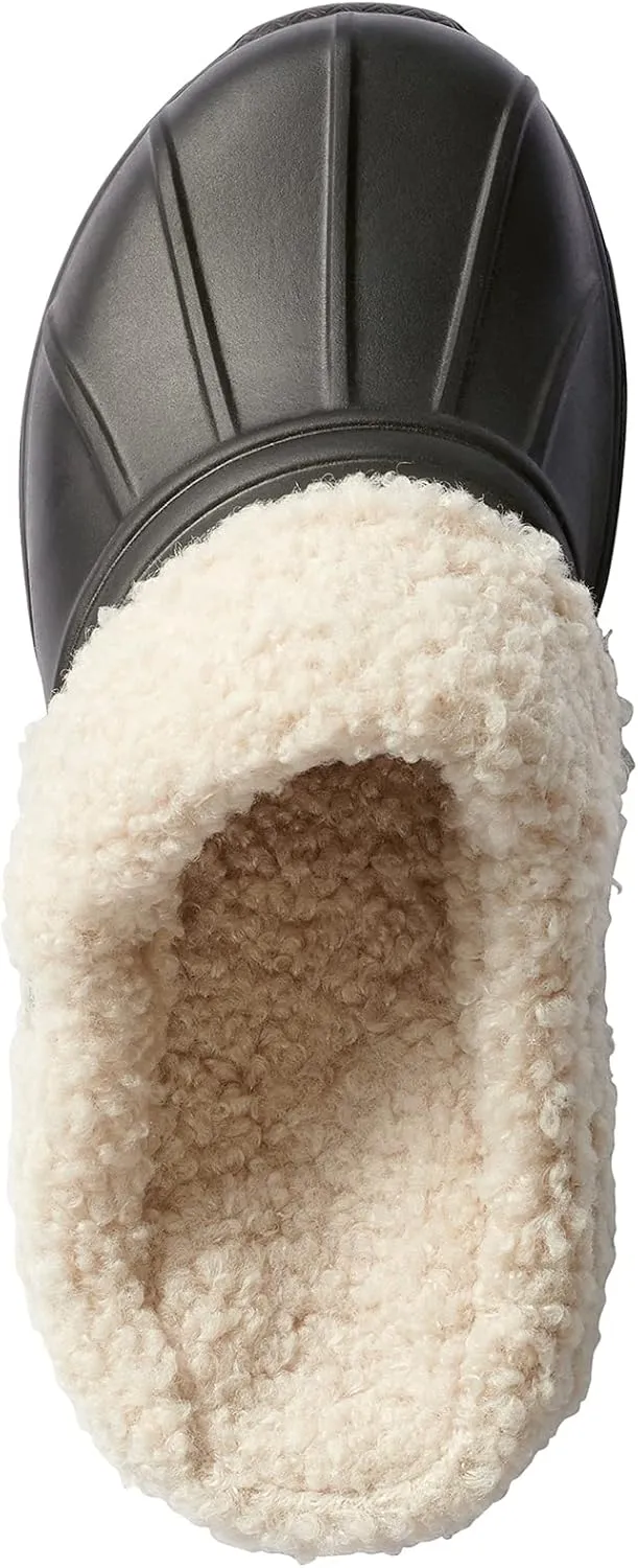 BASS OUTDOOR Women's Slippers – Protective Slides Lined with Fleece Flat Sandal