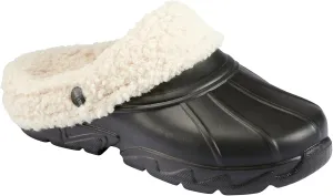 BASS OUTDOOR Women's Slippers – Protective Slides Lined with Fleece Flat Sandal
