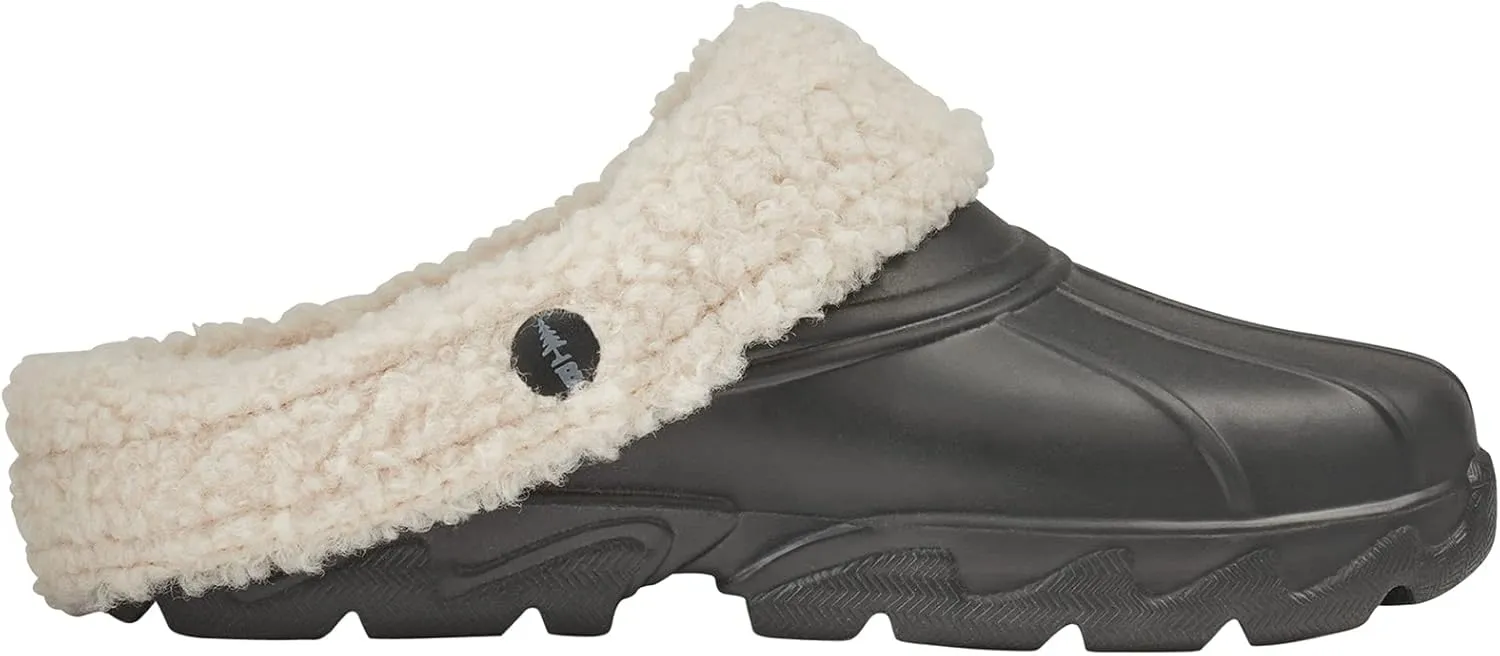 BASS OUTDOOR Women's Slippers – Protective Slides Lined with Fleece Flat Sandal