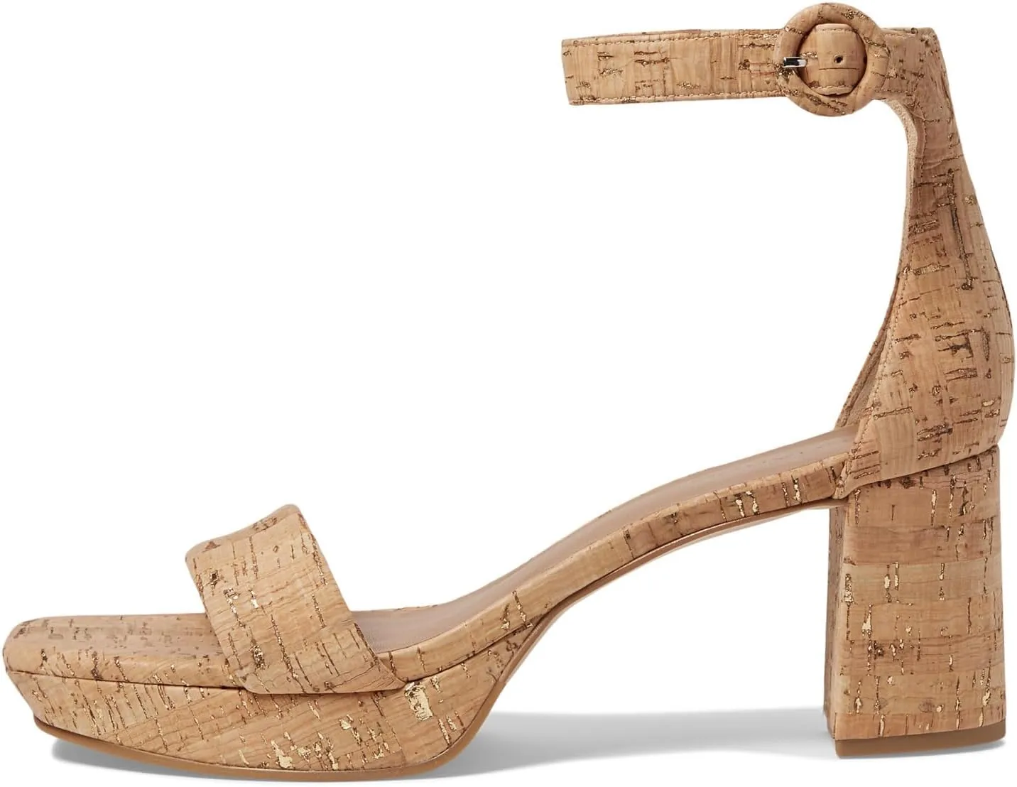 Bernardo® Carla Strap Heels for Women – Leather Upper and Lining – Rubber Sole – Block Heels