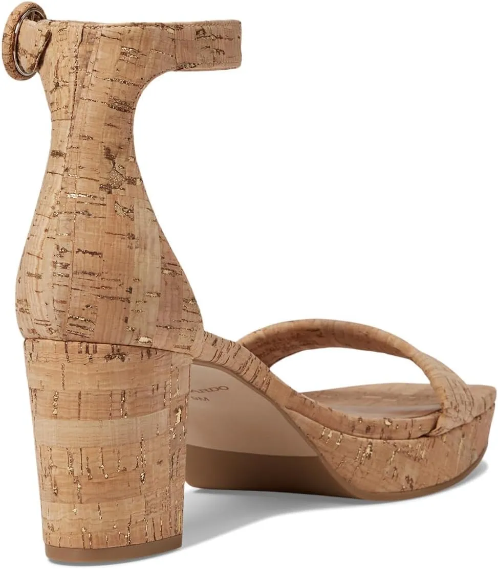 Bernardo® Carla Strap Heels for Women – Leather Upper and Lining – Rubber Sole – Block Heels