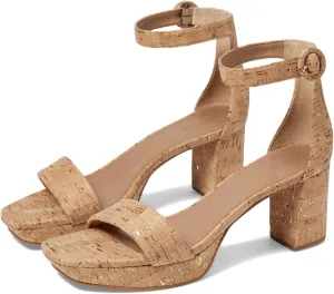 Bernardo® Carla Strap Heels for Women – Leather Upper and Lining – Rubber Sole – Block Heels