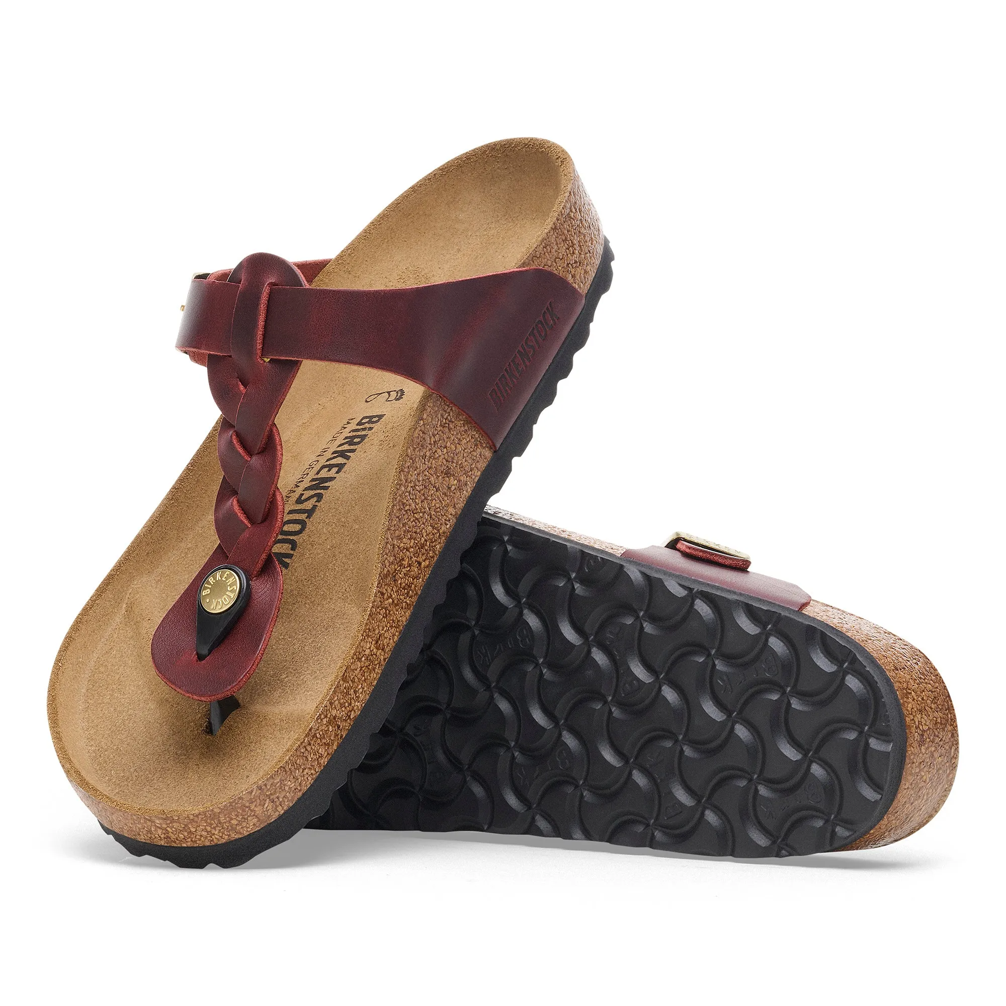 Birkenstock Gizeh Braid zinfandel oiled leather