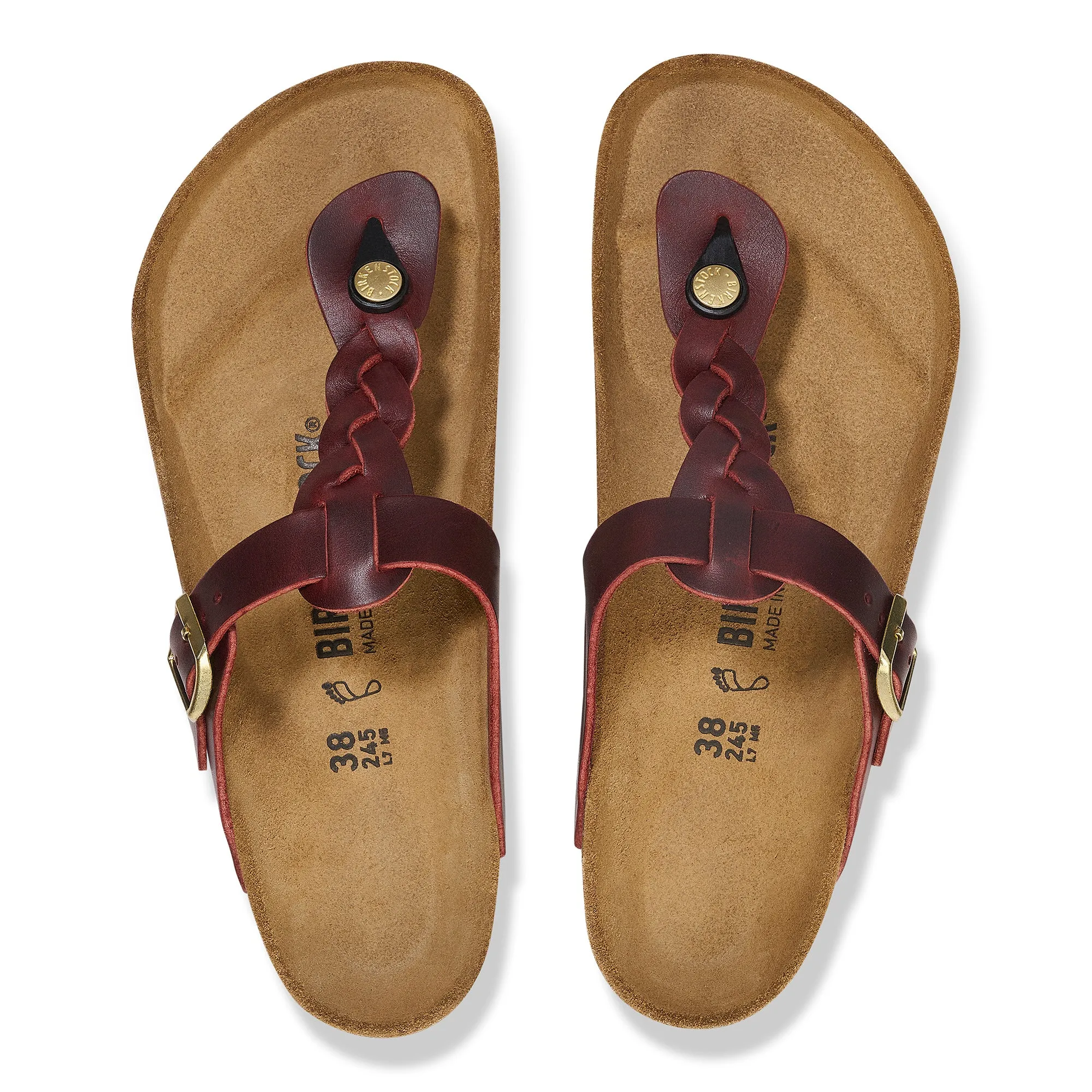Birkenstock Gizeh Braid zinfandel oiled leather