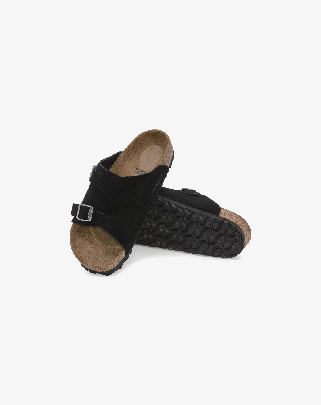 Birkenstock Zürich Suede Leather Sandal "Black"