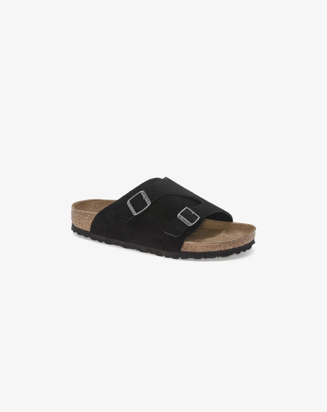 Birkenstock Zürich Suede Leather Sandal "Black"