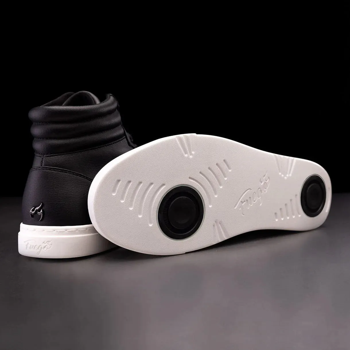 Black High-Top Dance Sneakers – Unisex Performance Style by Fuego