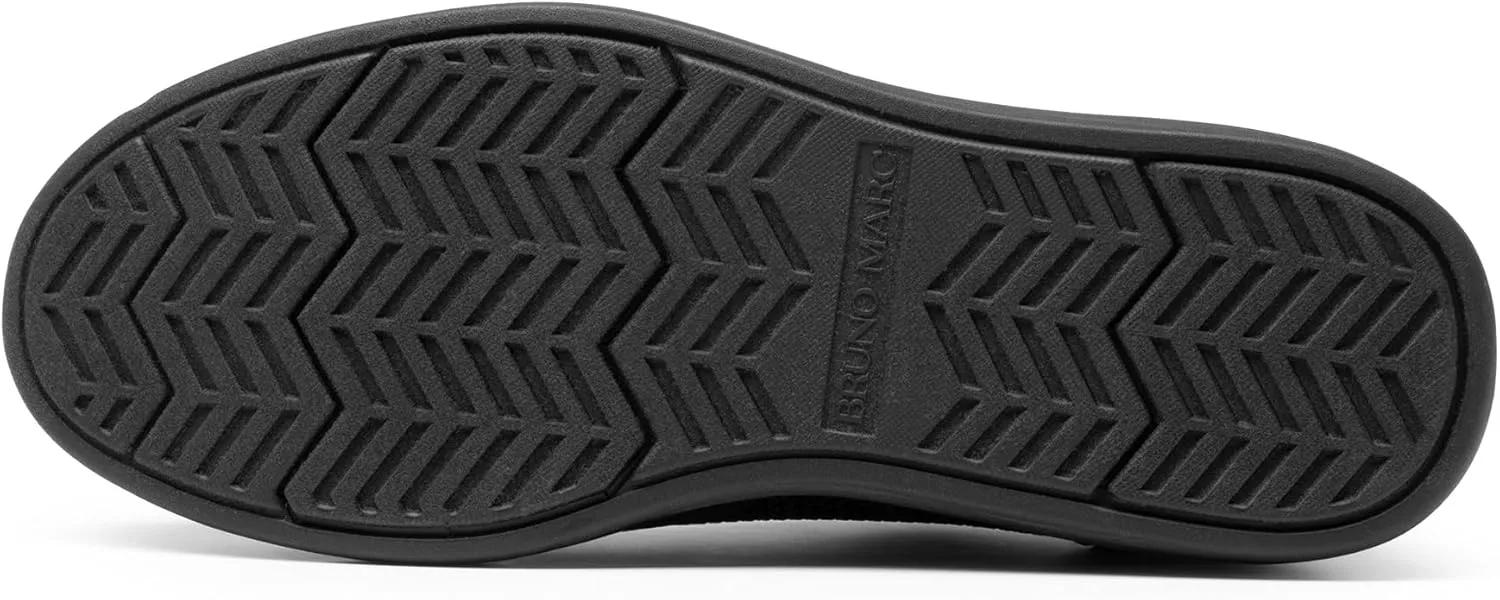 Bruno Marc Men's KnitFlex Breeze Mesh Sneakers Oxfords Lace-Up Lightweight Casual Walking Shoes