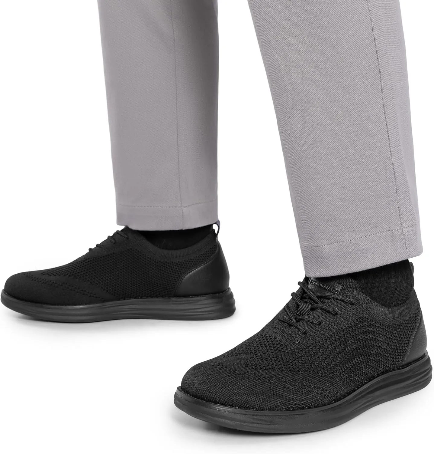 Bruno Marc Men's KnitFlex Breeze Mesh Sneakers Oxfords Lace-Up Lightweight Casual Walking Shoes