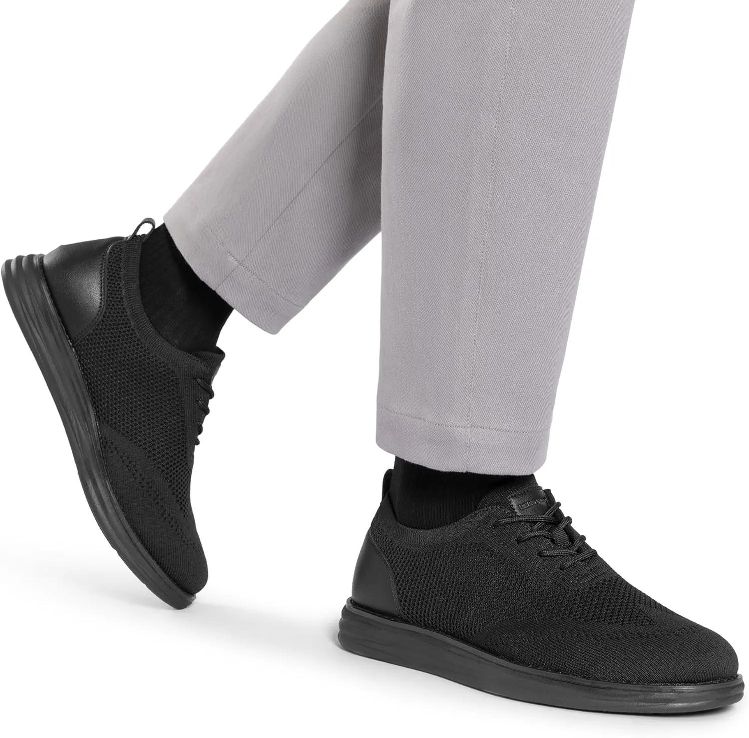 Bruno Marc Men's KnitFlex Breeze Mesh Sneakers Oxfords Lace-Up Lightweight Casual Walking Shoes