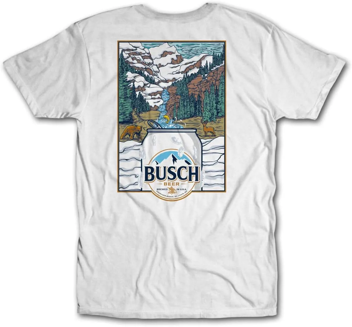Busch Outdoor Fresh from The Mountain Stream Beer Unisex Graphic T-Shirt