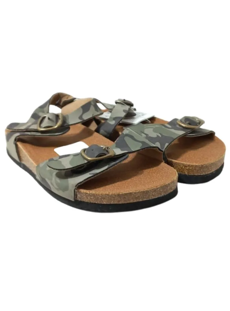 CAMO DETAILED STRAPPY SANDAL