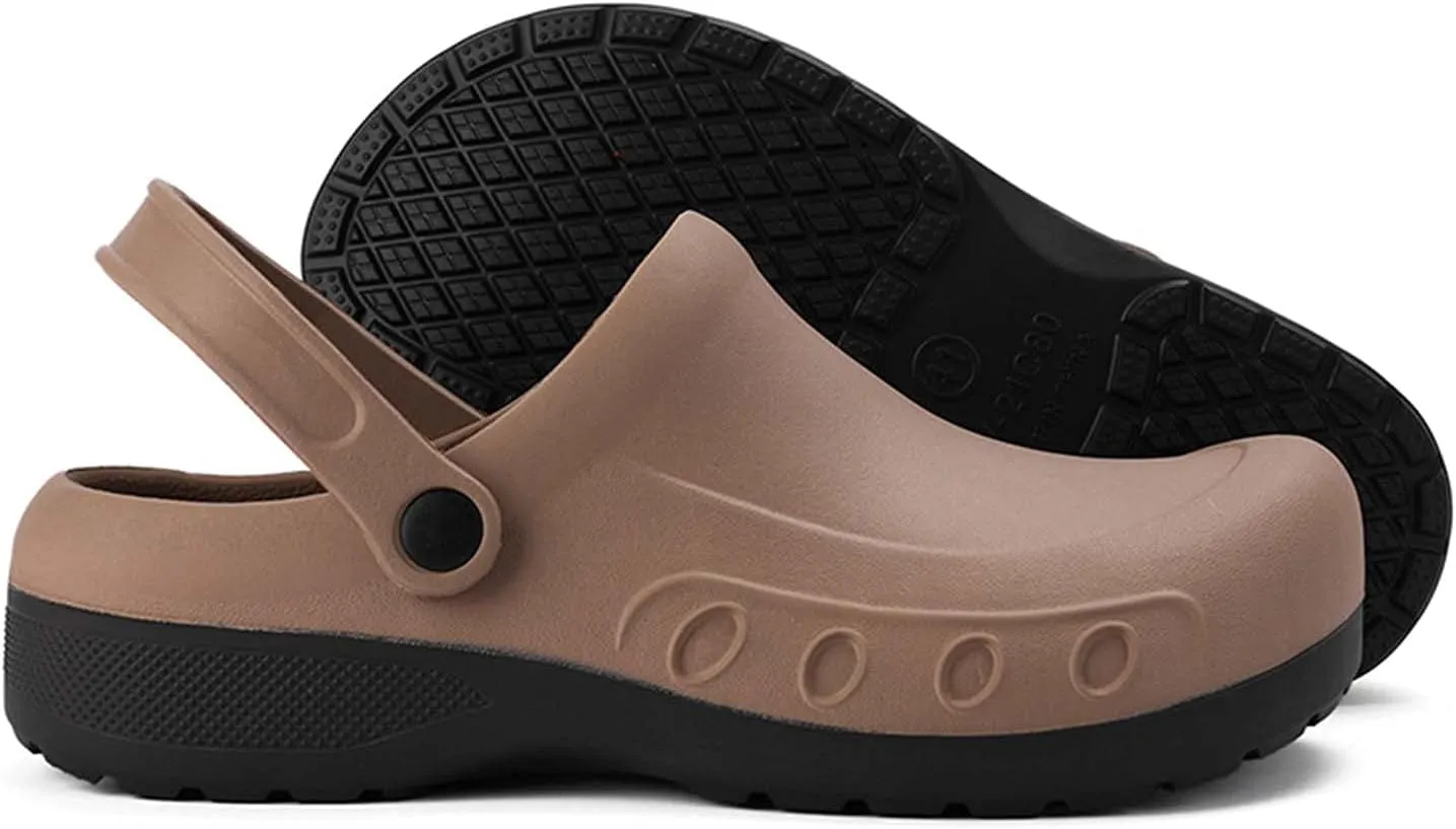 CERYTHRINA Men's Slip Resistant Work Clogs | Chef Clogs | Work Shoes