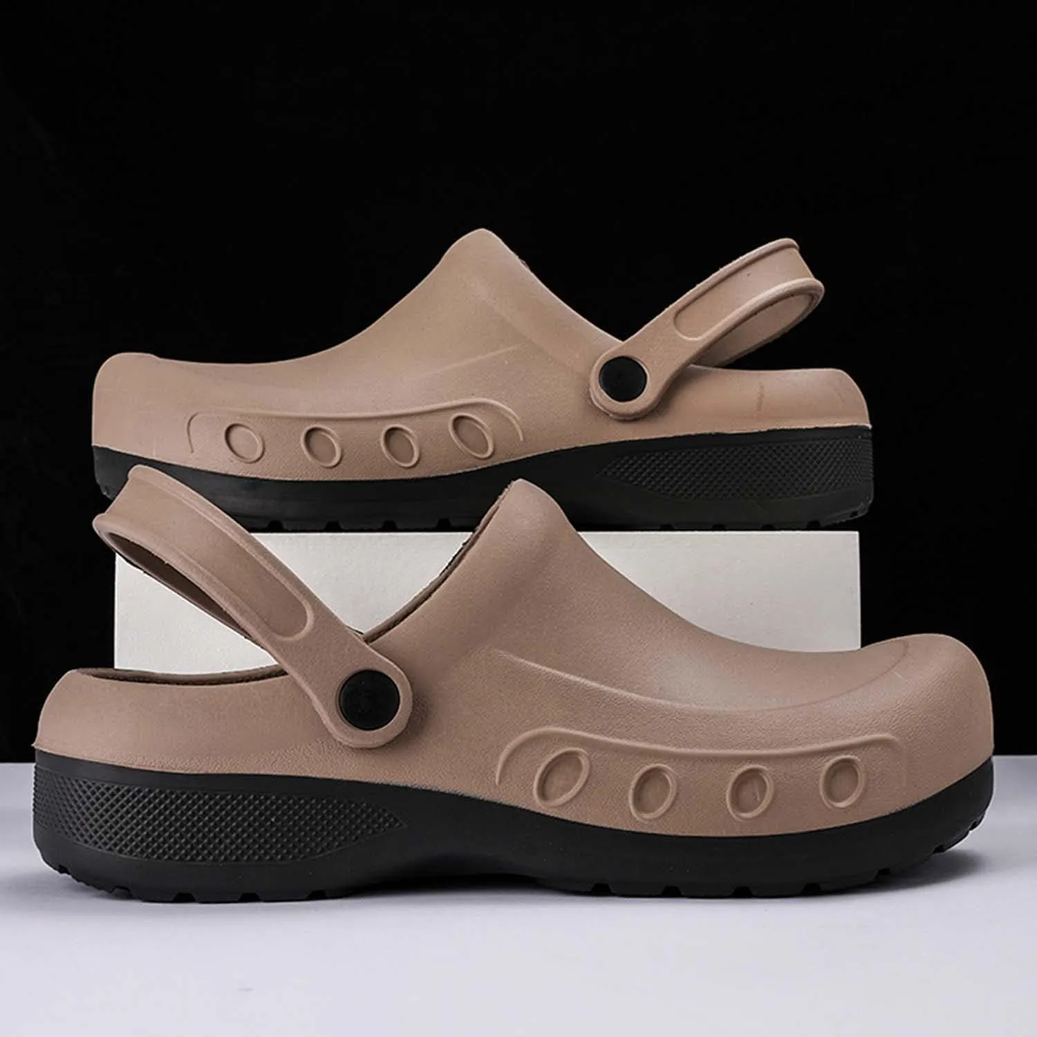 CERYTHRINA Men's Slip Resistant Work Clogs | Chef Clogs | Work Shoes