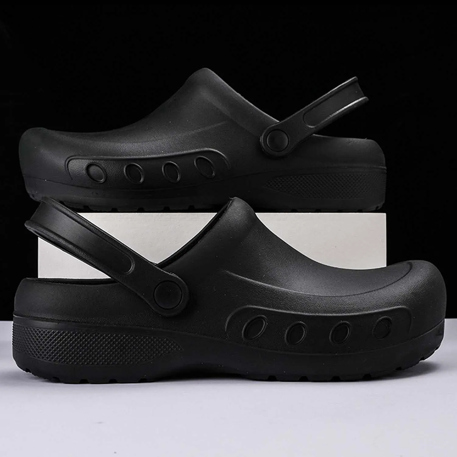 CERYTHRINA Men's Slip Resistant Work Clogs | Chef Clogs | Work Shoes