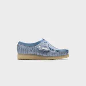 Clarks Wallabee - Powder Blue Croc