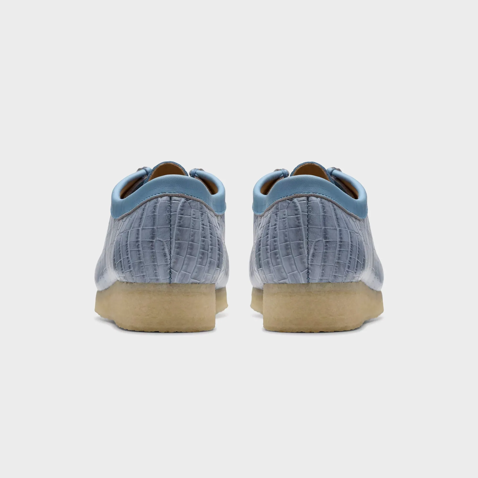 Clarks Wallabee - Powder Blue Croc