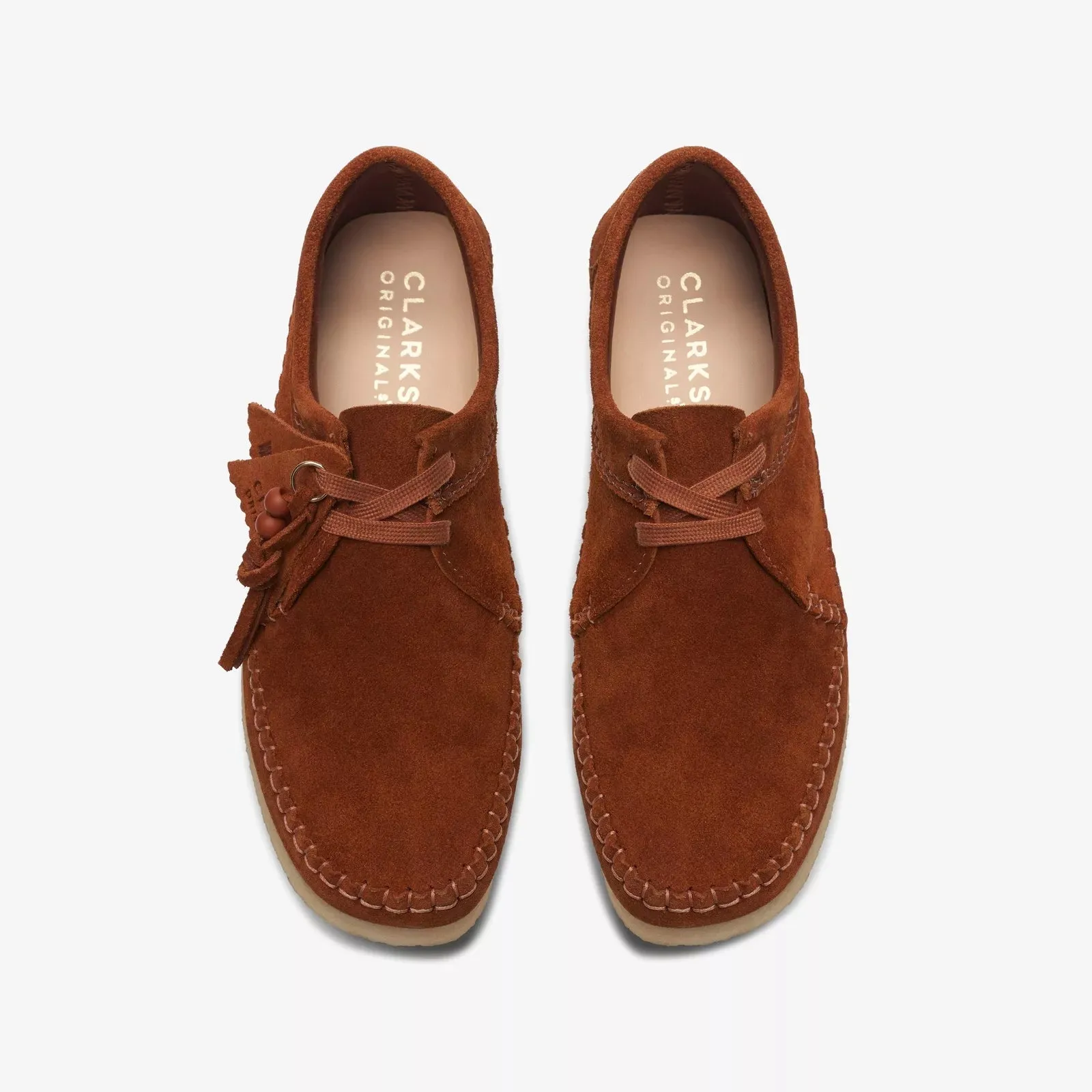 Clarks Women's Wallabee Weaver Ginger Suede 26173256