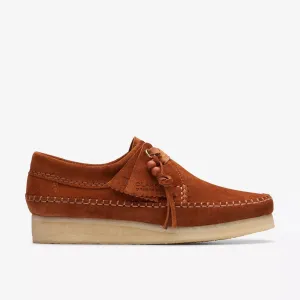 Clarks Women's Wallabee Weaver Ginger Suede 26173256