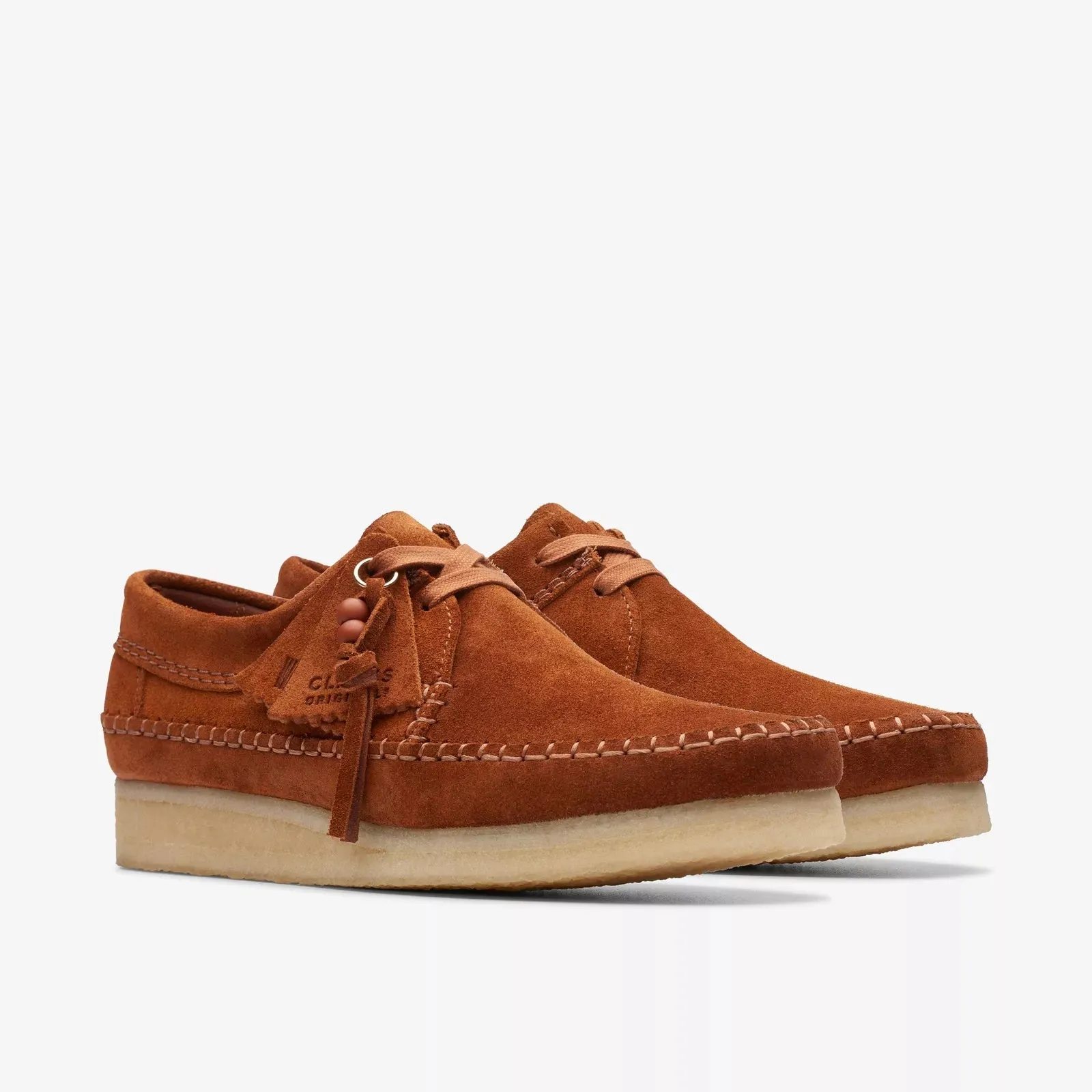 Clarks Women's Wallabee Weaver Ginger Suede 26173256