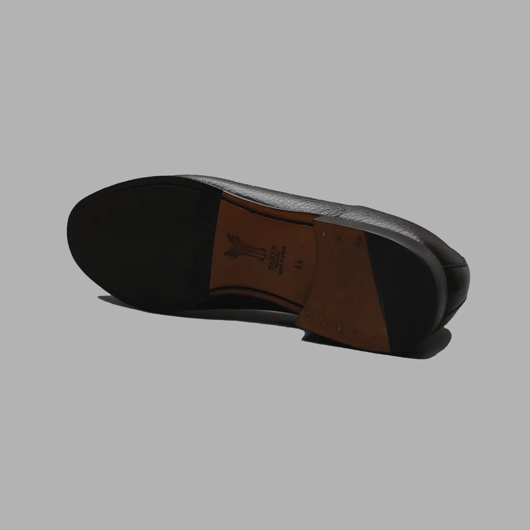 Classic Belgian Loafer in Dark Brown Deerskin Leather