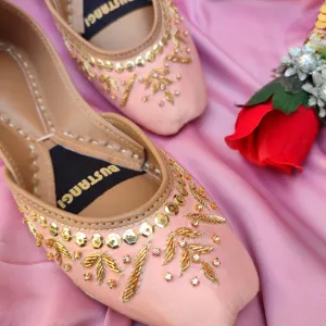 Comfy Pink Women Khussa E004