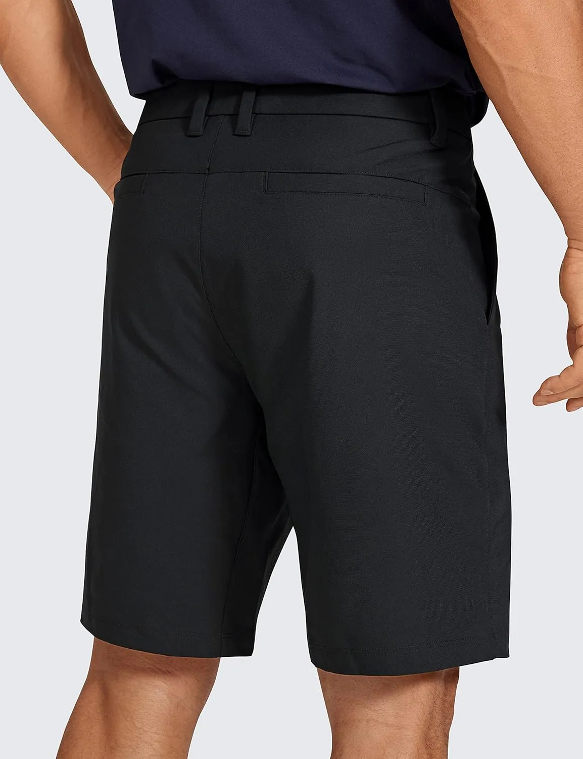 CRZ YOGA Men's All Day Comfy Golf Shorts - 7"/9" Stretch Lightweight Flat Front for Casual Work with Pockets