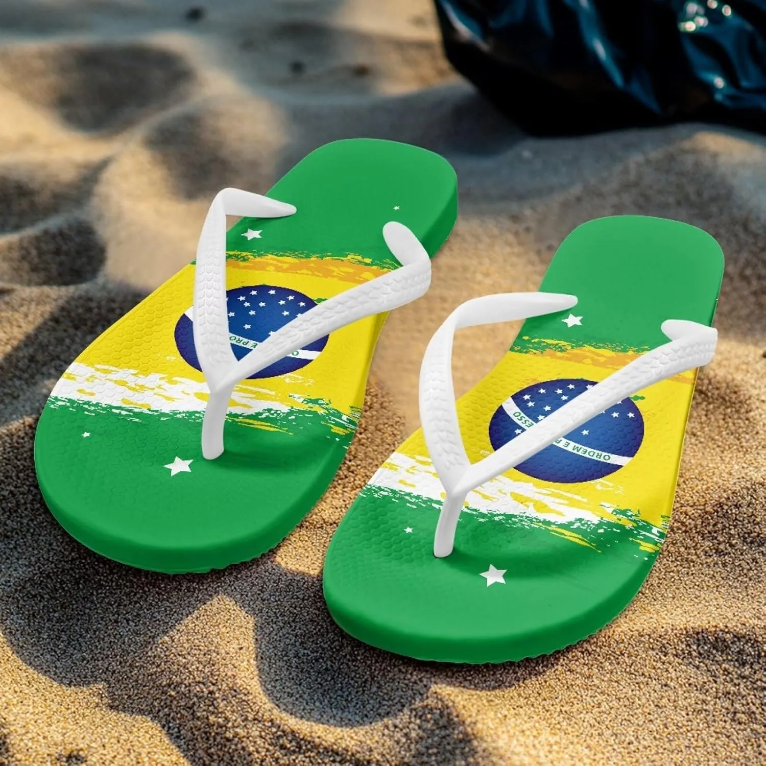 Customized Flip Flops for Women Comfortable Sandals Shower & Walking White Thong Sandals Size 35-40