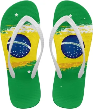 Customized Flip Flops for Women Comfortable Sandals Shower & Walking White Thong Sandals Size 35-40
