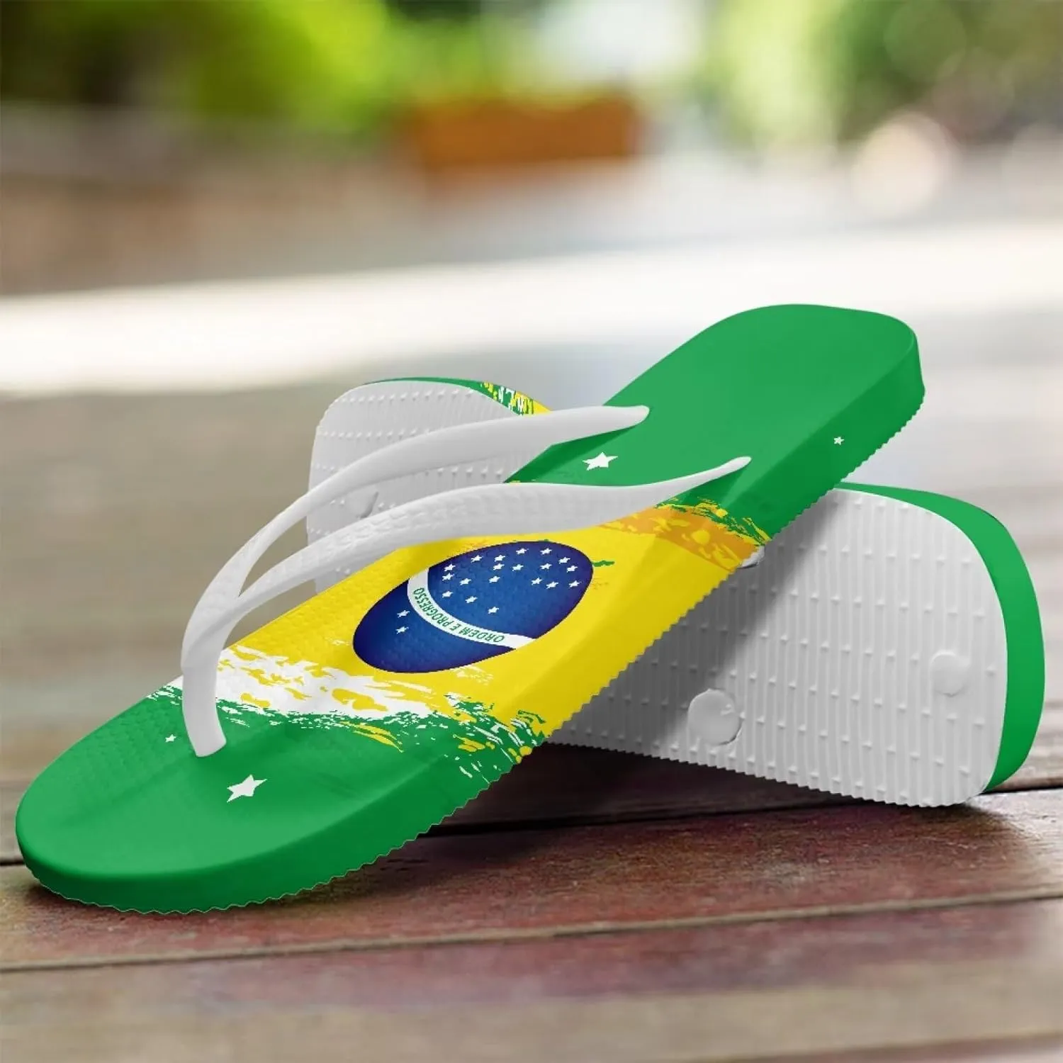 Customized Flip Flops for Women Comfortable Sandals Shower & Walking White Thong Sandals Size 35-40