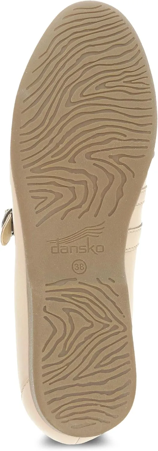 Dansko Leeza Ballerina Flats for Women - Comfortable Flat Shoes with Arch Support - Versatile Casual to Dressy Footwear - Lightweight Rubber Outsole