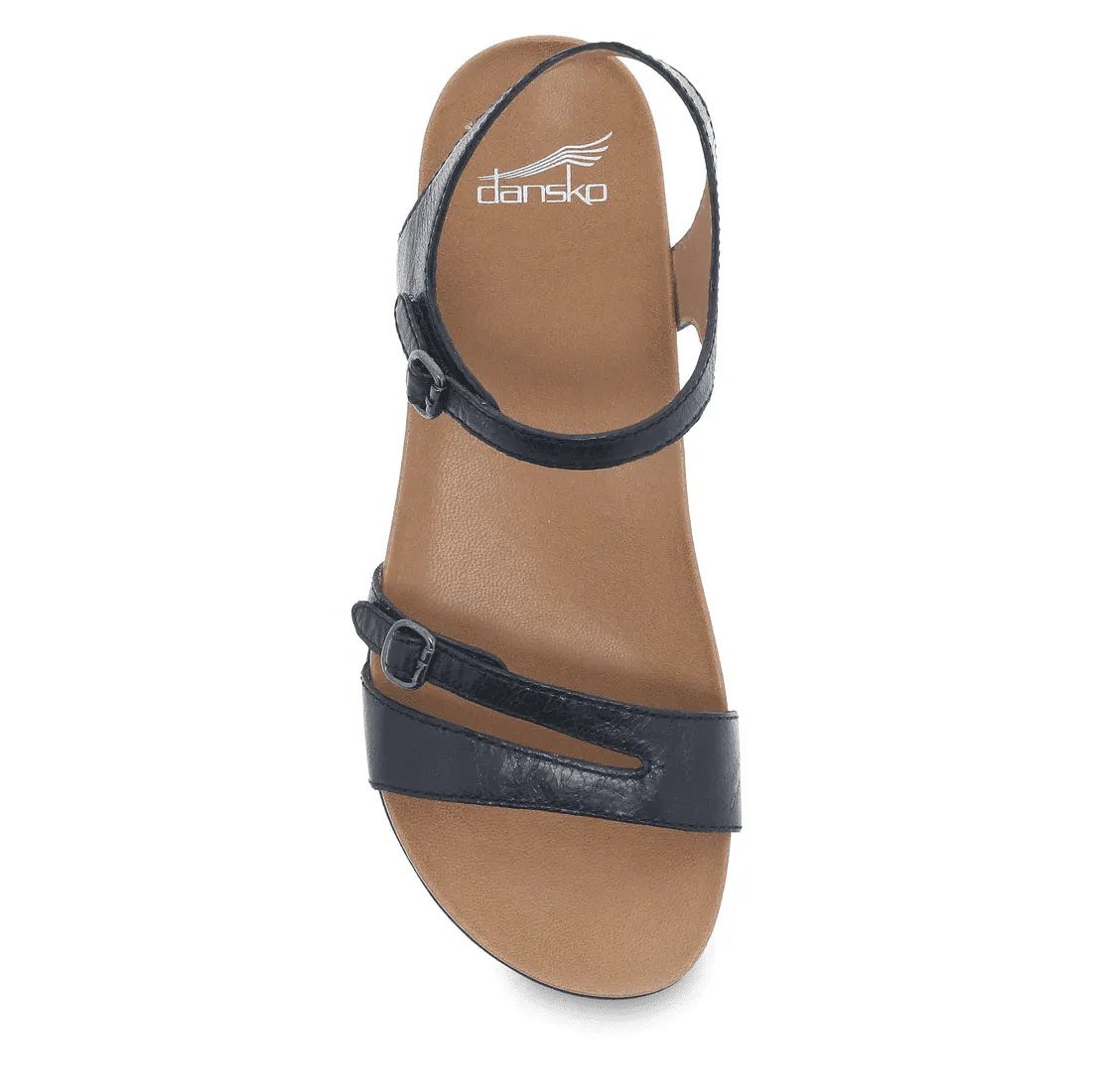 Dansko Women's Janelle Black Glazed Kid Leather 6210500200