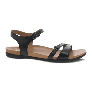 Dansko Women's Janelle Black Glazed Kid Leather 6210500200