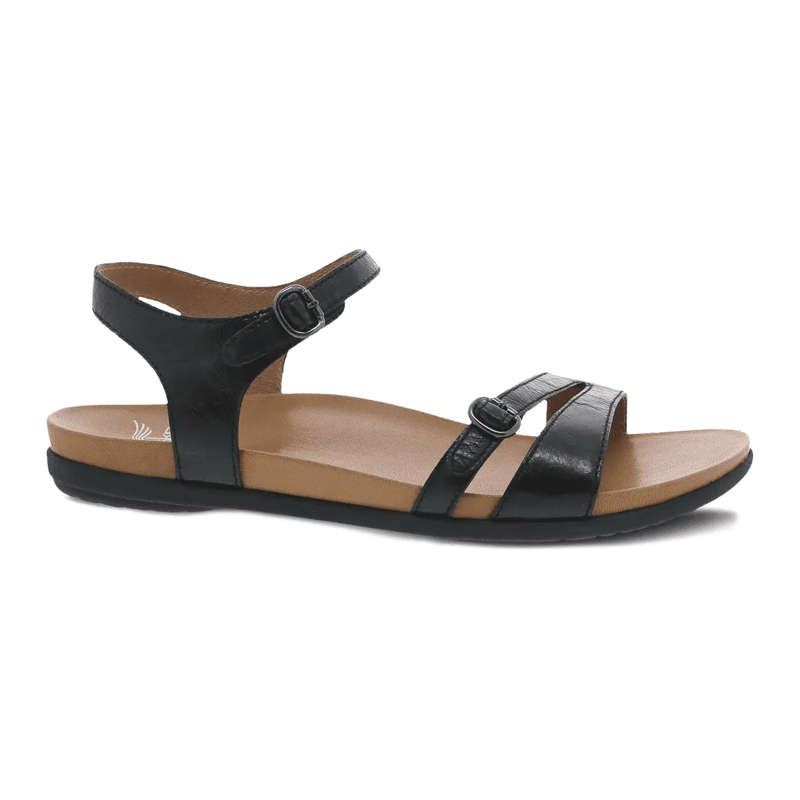 Dansko Women's Janelle Black Glazed Kid Leather 6210500200