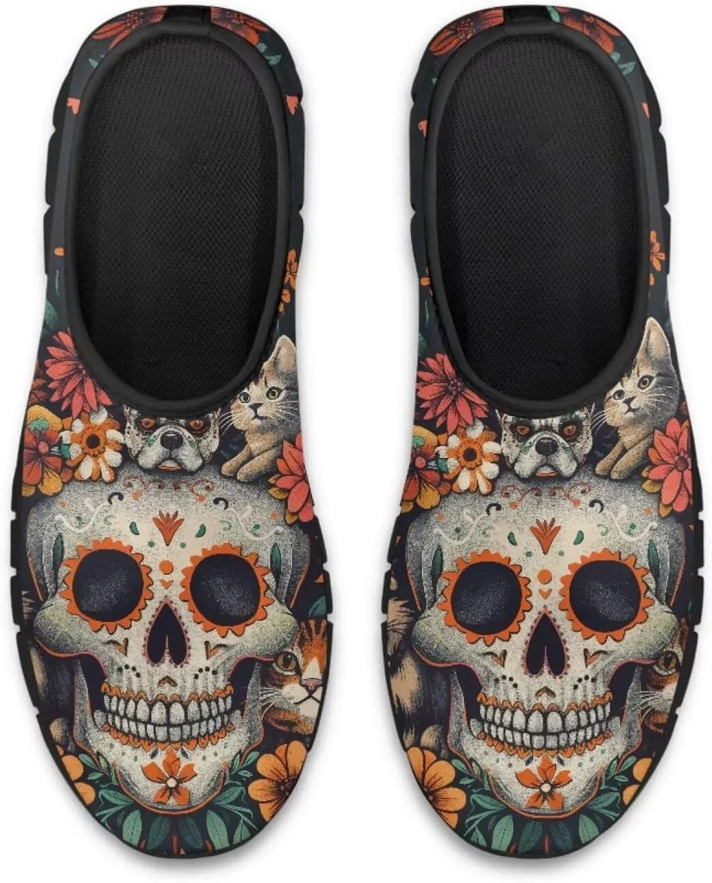 Dog Design Men Slip-on Shoes Loafers Low Top Casual Mesh Shoes with Arch Support Insole Business Work Outdoor Sneaker