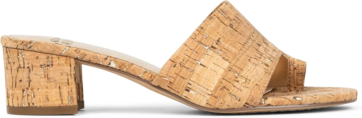 Donald J Pliner Women's Naia Sparkle Cork Heeled Sandal