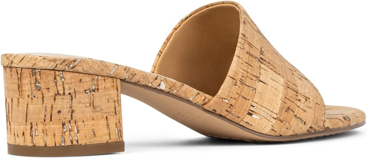 Donald J Pliner Women's Naia Sparkle Cork Heeled Sandal