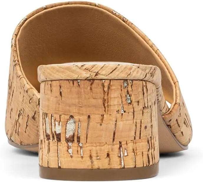 Donald J Pliner Women's Naia Sparkle Cork Heeled Sandal