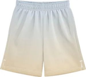 Elegant Blue Moccasin Gradient Youth Boys Casual Shorts Cute Athletic Shorts Elastic Waist Sports Trunks 7-8