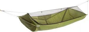 ENO SkyLite Hammock - 1 Person Flat, Portable Hammock - Integrated Bug Net - for Camping, Hiking, Backpacking, Travel, Festival, or The Beach - Evergreen